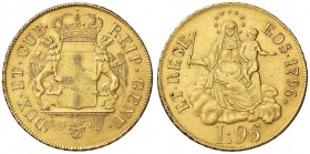 GENOVA Dogi Biennali (1528-1797) 96 Lire 1796 Stella dopo la data – MIR 275/4 AU (g 25,27) Piccoli difetti di conio
qSPL
