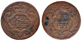 GORIZIA Leopoldo II (1790-1792) ½ Soldo 1791 – CU (g 1,41)
qBB