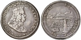 LIVORNO Cosimo III (1670-1723) Tollero 1681 – MIR 64/4 (indicato R/3) AG (g 26,85) RRR Graffietto al R/
MB+/BB