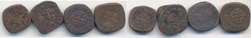 MANTOVA Lotto di quattro monete di Ferdinando Carlo per Casale
B-BB