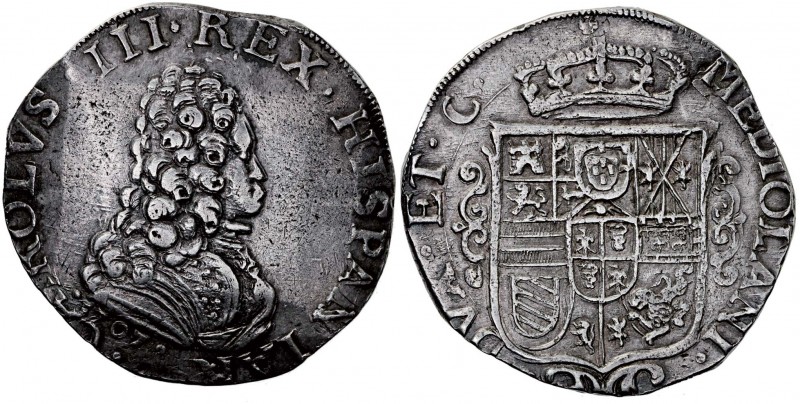 MILANO Carlo d’Asburgo (1703-1725) Filippo 1707 – MIR 398/1 AG (g 27,68) R 
BB/...
