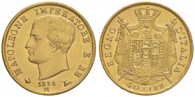 MILANO Napoleone (1805-1814) 40 Lire 1814 Puntali sagomati – Gig. 82 AU (g 12,89) Colpetti al bordo, leggermente lucidato 
SPL