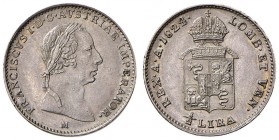 MILANO Francesco I (1815-1835) Mezza lira 1824 – Pag. 152 AG (g 2,17) RR
qFDC