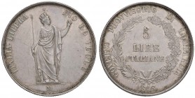 MILANO Governo Provvisorio (1848) 5 Lire 1848 – Gig. 3 AG (g 25,00) Graffietti
SPL