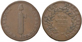 NAPOLI Repubblica Napoletana (1799) 6 Tornesi 1799 – Magliocca 375 CU (g 17,00)
MB