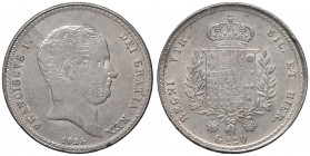 NAPOLI Francesco I (1825-1830) Piastra 1825 – Magliocca 467 AG (g 27,45) Leggerissimi graffietti di conio al R/ ma bellissimo esemplare dal metallo lu...
