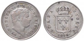 NAPOLI Ferdinando II (1830-1859) 5 Grana 1838 – Magliocca 657 AG (g 1,12) Colpo al bordo
BB