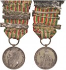 Commemorativa delle campagne delle guerre d’indipendenza Argento portativa – 31,3 mm – 17,75 gr. Completa – Opus: Demetrio Canzani. Coniata a Firenze....