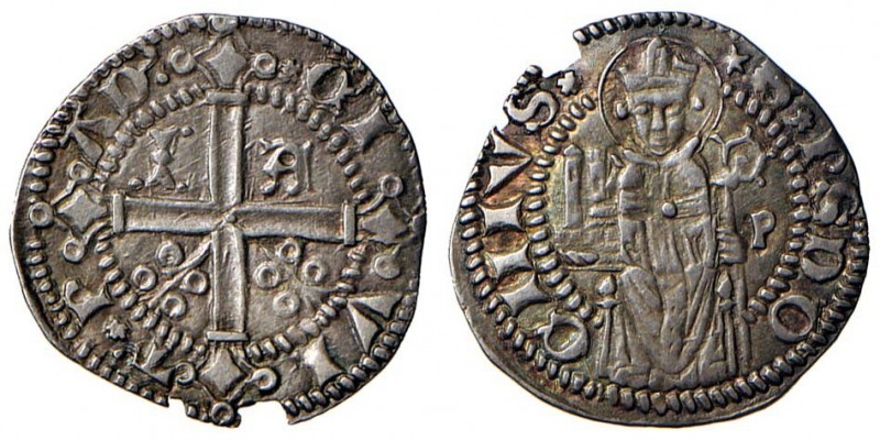 PADOVA Jacopo II da Carrara (1345-1350) Carrarino da 2 Soldi – Biaggi 1729 Ag (g...