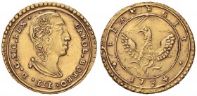 PALERMO Carlo III (1720-1734) Oncia 1734 – Spahr 52; MIR 514/2 AU (g 4,40)
BB+