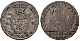 PARMA Ferdinando I (1765-1802) 20 Soldi 1795 – CNI 143 MI (g 3,71)
qBB