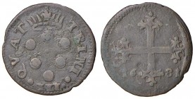 PISA Cosimo III (1670-1723) 3 Quattrini 1681 – MIR 452/3 CU (g 1,59)
qBB