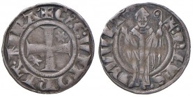 VOLTERRA Ranuccio Allegretti, Vescovo (1321-1348) Grosso – CNI 3 AG (g 1,79) R Forse da montatura
MB