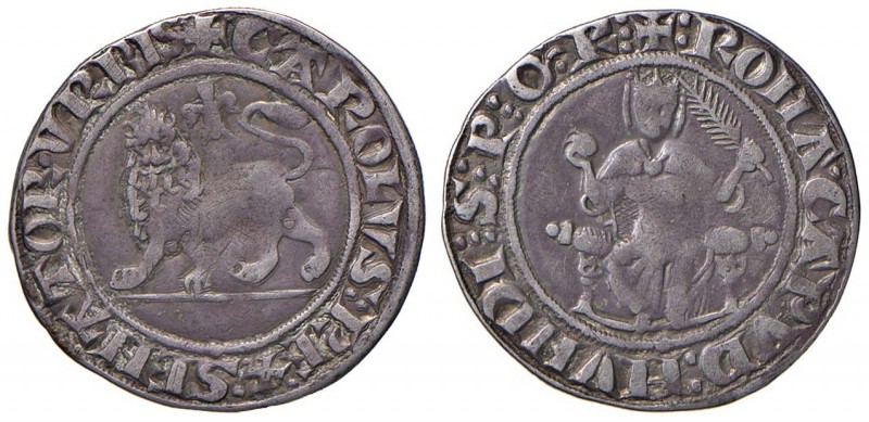 Carlo d’Angiò (1266-1285) Grosso Rinforzato – Munt. 16 AG (g 3,92)
qBB