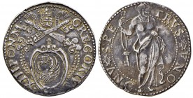 Gregorio XIII (1572-1585) Ancona – Testone giglio in cimasa – cfr. Munt. 211 AG (g 9,40)
BB+
