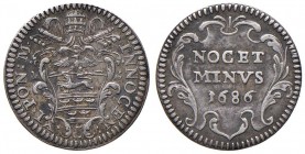 Innocenzo XI (1676-1689) Grosso 1686 A. X – Munt. 179; Berman 2120 AG (g 1,45)
BB