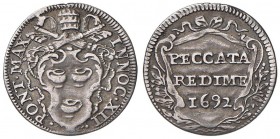 Innocenzo XII (1691-1700) Grosso 1692 – Munt. 87 AG (g 1,40) 
BB