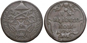 Sede Vacante (1740) Baiocco 1740 – Munt. 19 CU (g 11,85)
qBB