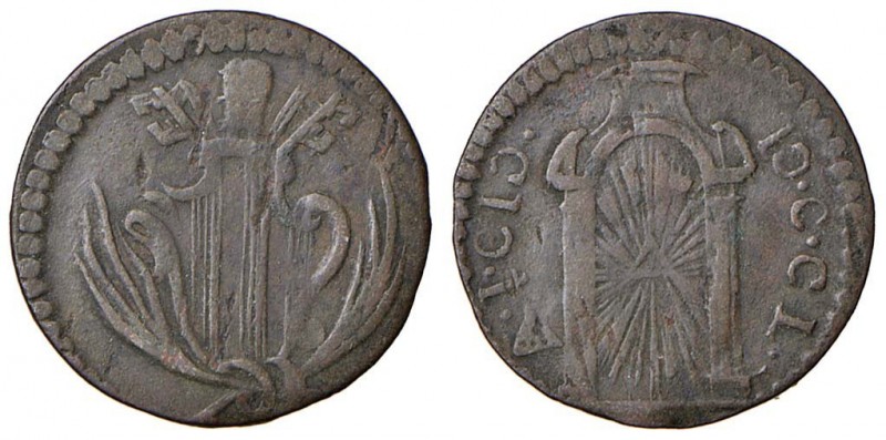 Benedetto XIV (1740-1758) Ravenna - Quattrino 1750 – Berman 2866 CU (g 1,77)
BB...