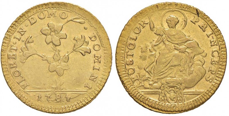 Pio VI (1775-1799) Doppia 1787 – Nomisma 13 AU (g 5,43)
BB+