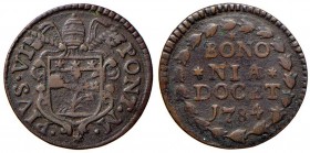 Pio VI (1775-1799) Bologna – Quattrino 1784 – Berman 3082 Cu (g 2,44)
BB