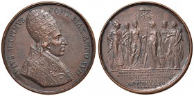 Pio VII (1800-1823) Medaglia A. XVII – Opus: Brandt – Bart. 816 AE (g 39,52) Conio mosso al rovescio
SPL/BB+