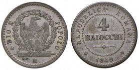 Repubblica romana (1848-1849) 4 Baiocchi 1849 – Gig. 4 MI (g 1,99) 
BB