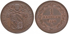 Pio IX (1846-1878) Bologna - Baiocco 1850 A. IV B su R – CU (g 9,77) Zone di rame rosso
qFDC