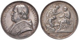 Pio IX (1845-1878) Medaglia A. XVII – Opus: Voigt – Bart. 862 AG (g 34,18) Macchia al bordo
SPL