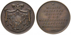 Sede Vacante 1878 Medaglia emessa dal maresciallo del Conclave principe Mario Chigi – Opus: Pasinati AE (g 10,29 – Ø 28,5 mm)
FDC