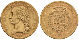 Vittorio Emanuele I (1814-1821) 20 Lire 1816 – Nomisma 508 AU RR
BB