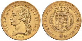 Vittorio Emanuele I (1814-1821) 20 Lire 1818 – Nomisma 510 AU R
BB