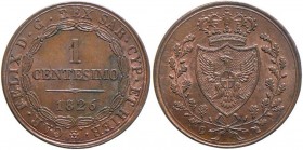 Carlo Felice (1821-1831) Centesimo 1826 T (P) – Nomisma 621 CU Sigillato FDC rosso da Cavaliere
FDC