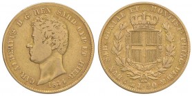 Carlo Alberto (1831-1849) 20 Lire 1834 G – Nomisma 644 AU
MB