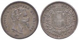 Vittorio Emanuele II Re Eletto (1859-1861) 50 Centesimi 1860 Firenze – Nomisma 835 AG Graffio al R/
qBB