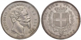 Vittorio Emanuele II re eletto (1859-1861) Lira 1860 F mano con scettro – Nomisma 832; Pag. 441AG 
qFDC/FDC