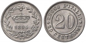 Umberto I (1878-1900) 20 Centesimi 1894 K – Nomisma 1014; Pag. 611 NI
FDC