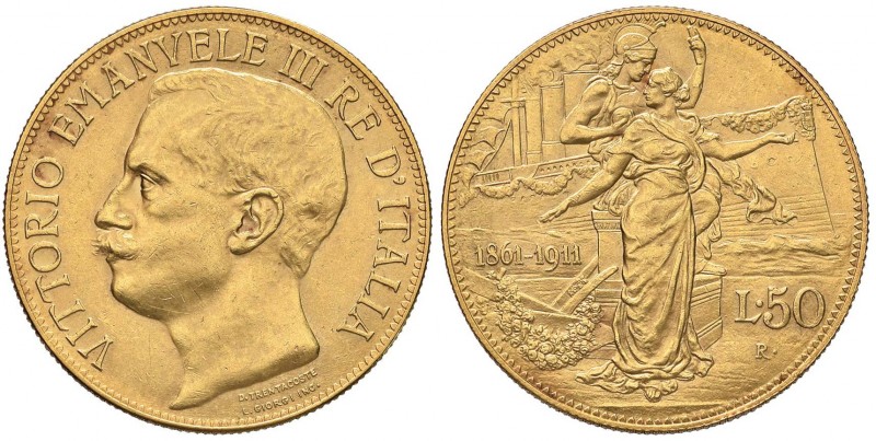 Vittorio Emanuele III (1900-1946) 50 Lire 1911 – Nomisma 1066 AU R
SPL+