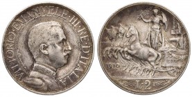 Vittorio Emanuele III (1900-1946) 2 Lire 1910 – Nomisma 1159 AG R
BB