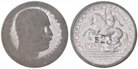 Vittorio Emanuele III (1900-1946) 2 Lire 1928 Fiera di Milano – AL (g 4,16) RRR Contromarcato B23 al R/ e col D/ quasi completamente liscio sicurament...