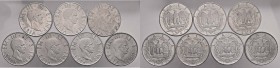 Vittorio Emanuele III (1900-1946) 2 Lire 1939-1941 – AC Lotto di sette monete, magnetiche e antimagnetiche
SPL-FDC