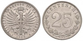 Vittorio Emanuele III (1900-1946) 25 Centesimi 1903 – Nomisma 1267 NI
SPL