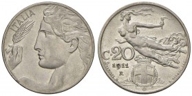Vittorio Emanuele III (1900-1946) 20 Centesimi 1911 – Nomisma 1271; Pag. 832; Mont. 279 NI
SPL