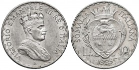 Vittorio Emanuele III (1900-1946) Somalia - 10 Lire 1925 – Nomisma 1445 AG R
qFDC