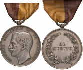 Vittorio Emanuele III (1900-1946) Medaglia Al Merito – Opus: S.J. - MA (g 30,58 – Ø 39 mm) Con nastrino
BB