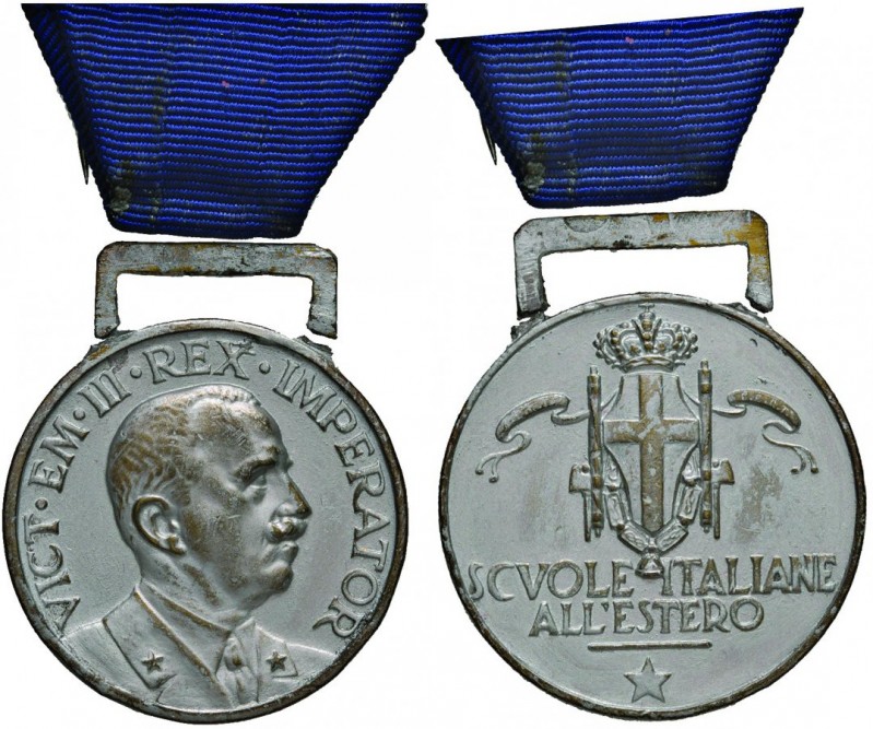 Vittorio Emanuele III (1900-1946) Medaglia Scuole Italiane all’estero – MA (g 13...