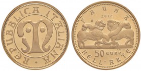REPUBBLICA ITALIANA 50 Euro 2012 Fauna nell’arte – AU In confezione da zecca
FS