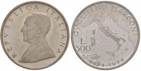 REPUBBLICA ITALIANA 500 Lire 1974 Marconi Prova – AG RR Sigillato da Gianfranco Erpini
FDC