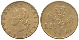 REPUBBLICA ITALIANA 20 Lire 1956 Prova P in incuso – BR RR Sigillato da Gianfranco Erpini
SPL