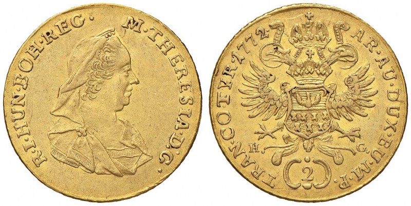 AUSTRIA Maria Teresa (1740-1780) Doppio ducato 1772 H G – Fr. 541 AU (g 6,95) Mi...